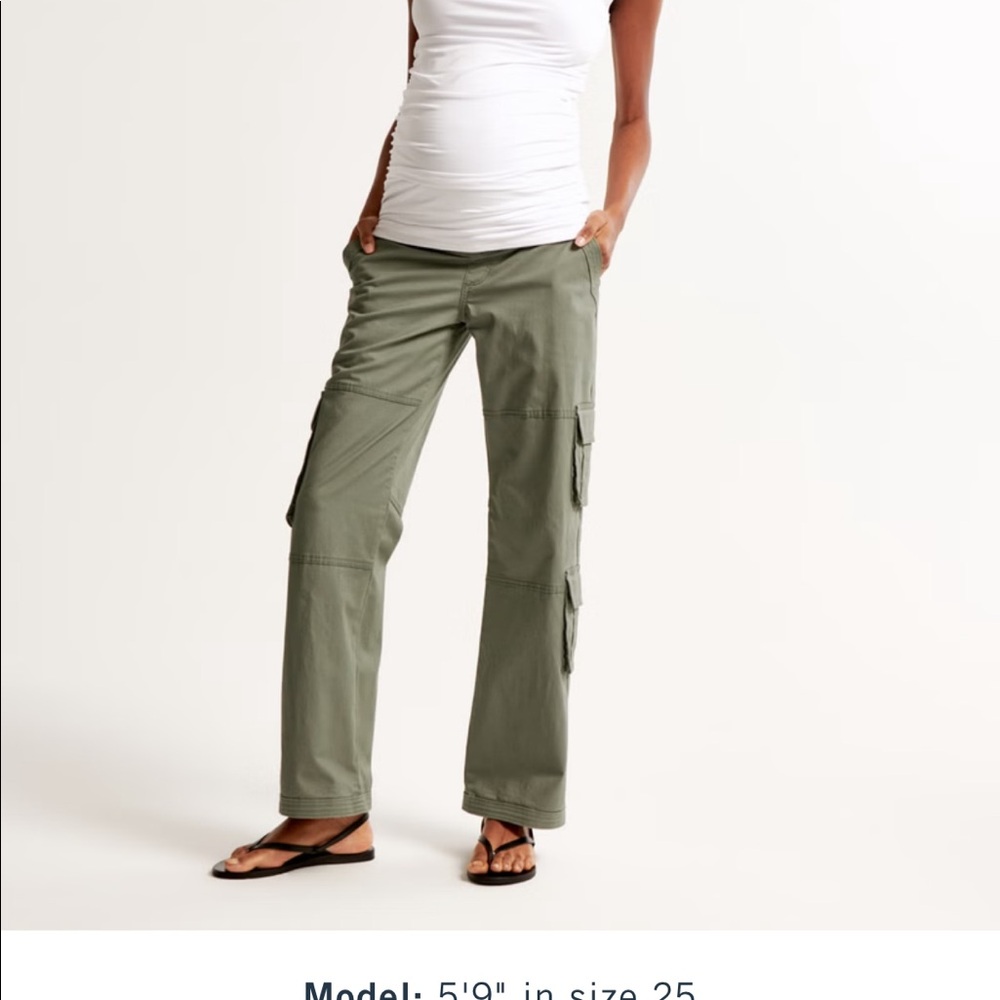 Abercrombie and fitch maternity cargo pants. Size 25 short